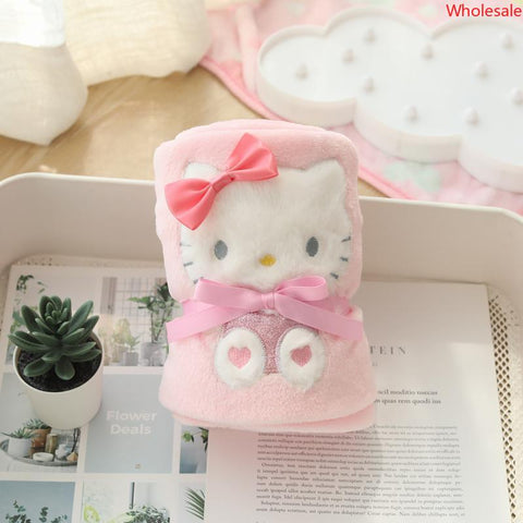 Sanrio Small Blanket Office Car Nap Air Conditioning Blanket Cover Legs Spring Autumn Summer Season Rolled Blanket