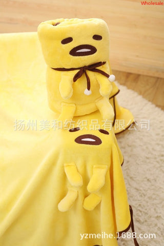 Gudetama Cartoon Air Conditioning Blanket Lazy Egg Doll Summer Cool Blanket