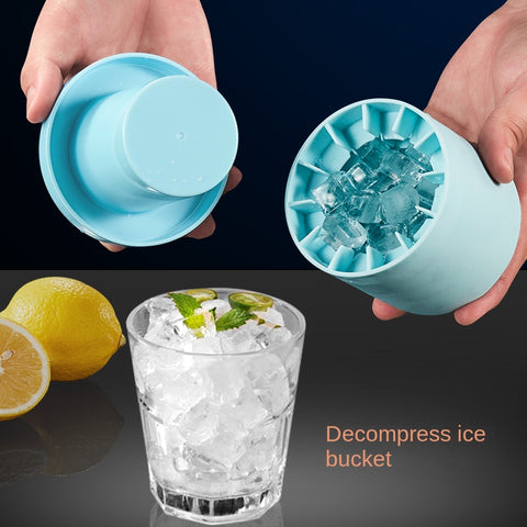 7M Soft Rubber Ice Cup Frozen Ice Block Mold Refrigerator Ice Grid Ice Box Homemade Crushed Ice Maker Pinch Cup