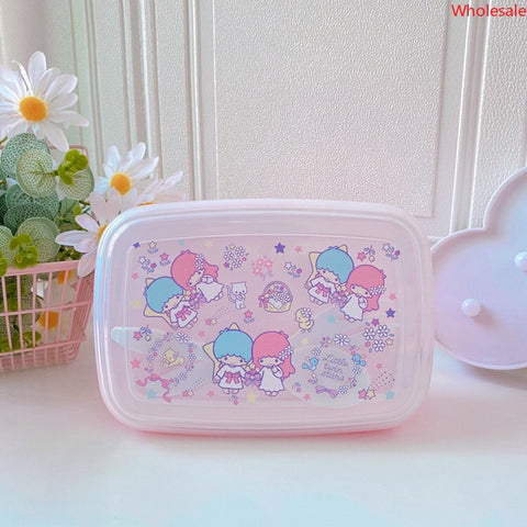 New Sanrio Crisper Box, Dice-sealed Lunch Box, Refrigerator Storage Box, Student Lunch Box