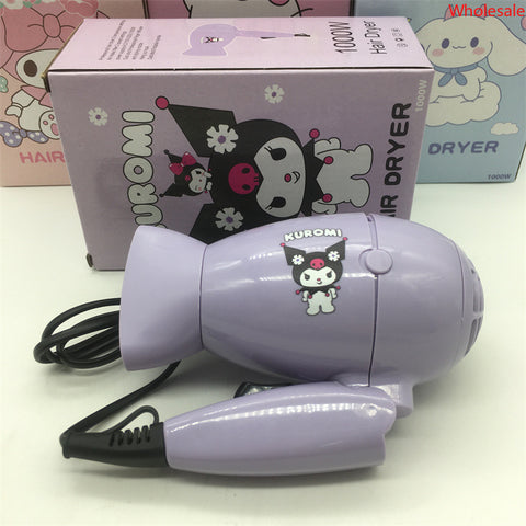 Sanrio Folding Hair Dryer Mini Two-speed Electric Hair Dryer for Travel