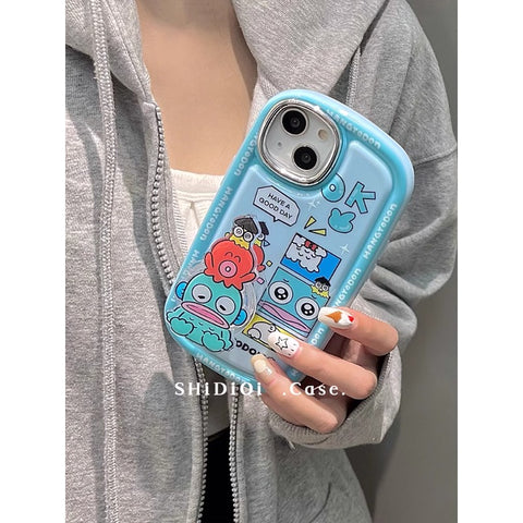 Cute Cartoon Apple Mobile Phone Case Kuromi My Melody Sanrio iPhone Case Full Body Protective Case For IPhone 11-15 Pro Max