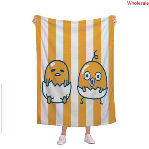 Gudetama King Blanket Camping Travel Blanket Cartoon Blanket Amazon New Cross border Popular Flannel Blanket