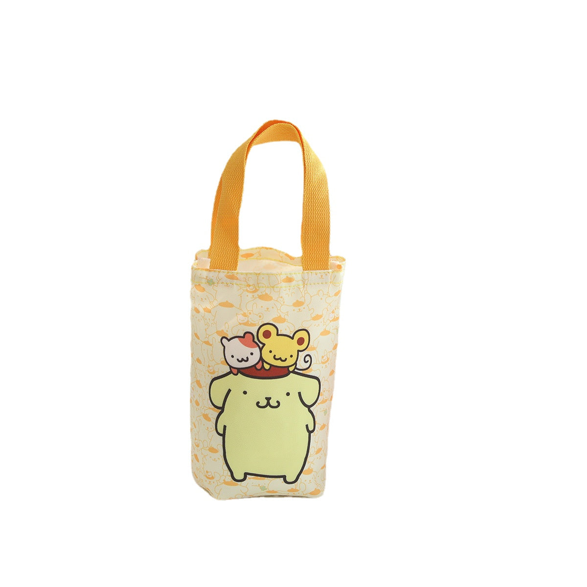 New Cartoon Canvas Water Bottle Bag, Insulated Cup, Handbag, Umbrella Storage