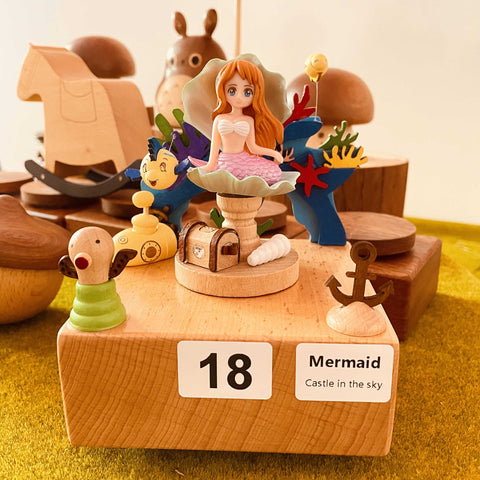 Wooden Music Box | Magical Moving Music Box Decoration | for Girls Mom Women Friends Anniversary Birthday