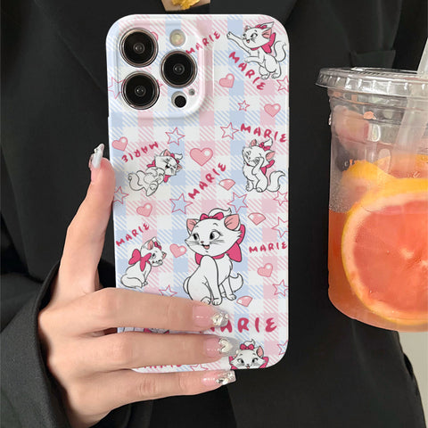 Cartoon Mary Cat Fun  Cute Sanrio iPhone Case Full Body Protective Case For IPhone 11-15 Pro Max