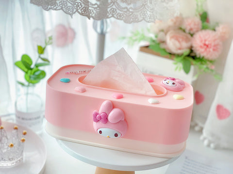 Sanrio Series Bedroom, Living Room, Household Plastic Desktop, Liftable Paper Towel Box