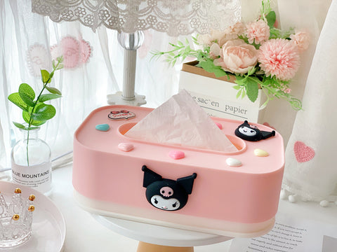 Sanrio Series Bedroom, Living Room, Household Plastic Desktop, Liftable Paper Towel Box