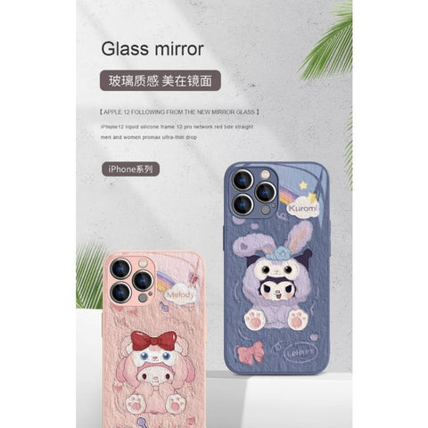 Apply Apple Mobile Phone Case Kuromi My Melody Sanrio iPhone Case Full Body Protective Case For IPhone 11-15 Pro Max