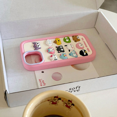 Cute Sanrio iPhone Case Full Body Protective Case For IPhone 11-15 Pro Max