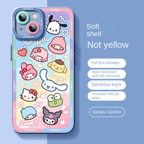 Sanrio Cute IPhone Case Full Body Protective Case For IPhone 11-15 Pro Max