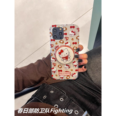 Cute Cartoon Sanrio Autumn Winter New Hellokitty Cute Sanrio iPhone Case Full Body Protective Case For IPhone 11-15 Pro Max