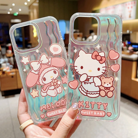 Laser Cartoon Cute Sanrio IPhone 14 Apple 11 Suitable for 15/13 Pro Max Phone Case Anti Drop Case