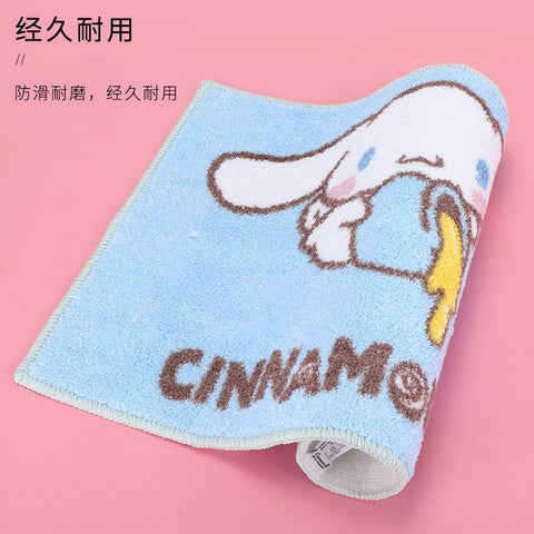 Cartoon Cute and Fun Girl Cute Home Living Room Imitation Cashmere Floor Mat Bedroom Bathroom Children's Room Anti slip Water Absorbent Carpet