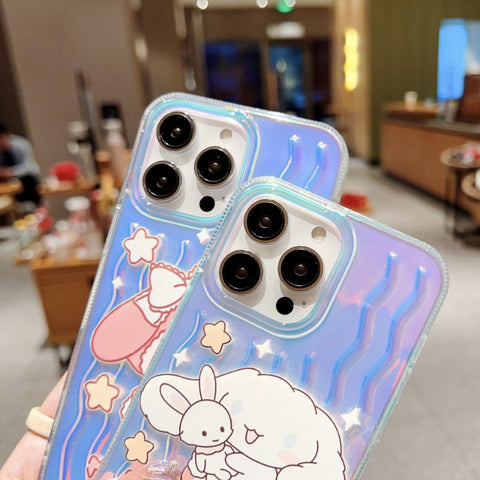 Laser Cartoon Cute Sanrio IPhone 14 Apple 11 Suitable for 15/13 Pro Max Phone Case Anti Drop Case