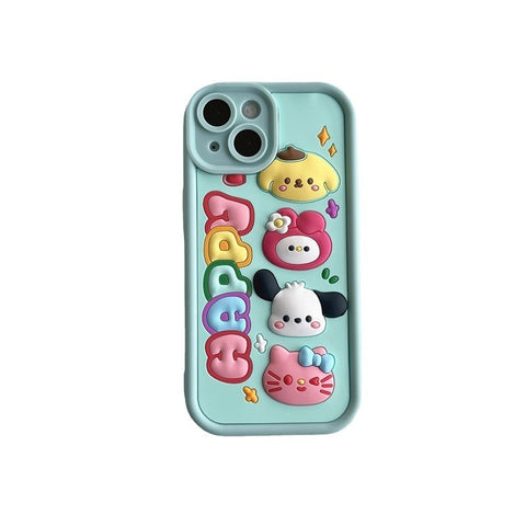 Cartoon Stereo My Melody Full Body Protective Case For IPhone 11-15 Pro Max