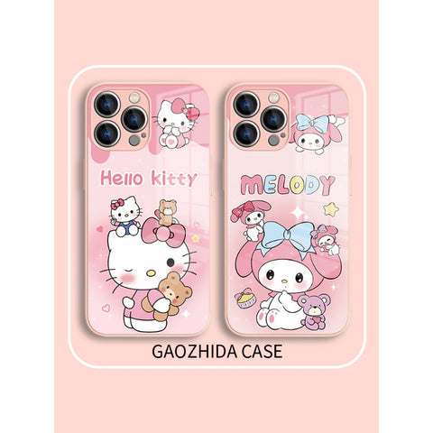 HelloKitty New IPhone Kuromi My Melody Sanrio iPhone Case Full Body Protective Case For IPhone 11-15 Pro Max