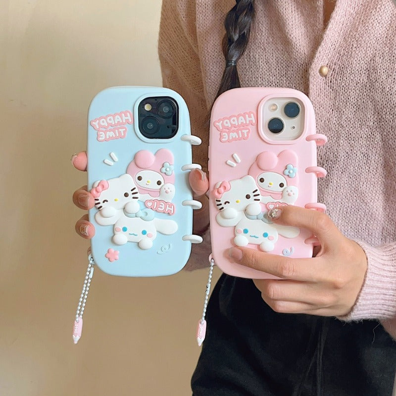 Cute Sanrio iPhone Case Full Body Protective Case For IPhone 11-15 Pro Max