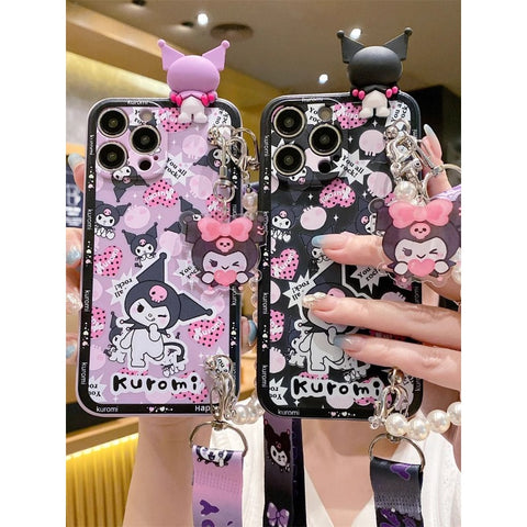 New Iphone 14 Cartoon SanrioApple Mobile Phone Case Kuromi My Melody Sanrio iPhone Case Full Body Protective Case For IPhone 11-15 Pro Max