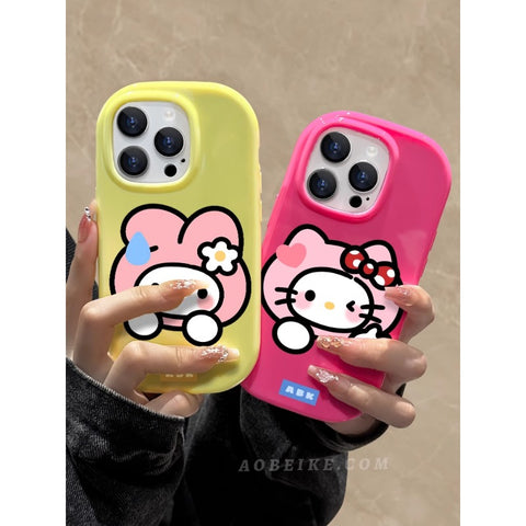 New Soft Case 14/15plus Fat Dwen Dwen 13promax Dustproof Spinning Hole 12 Anti drop 11 Silicone iPhone 15 Protective Mat Caron