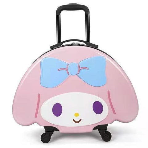 18inches or 20inches Colorful Merlot Travel Luggage Ins Coolomey Suitcase Large Ear Dog Universal Wheel Mount Case