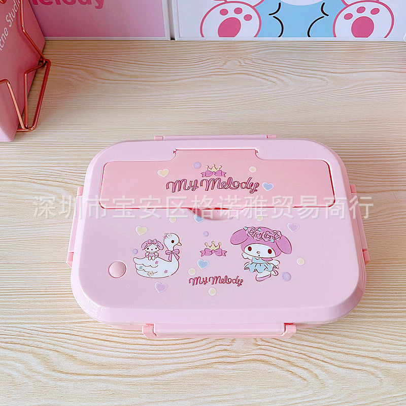 Sanrio Series 304 Stainless Steel Three-compartment Portable Lunch Box