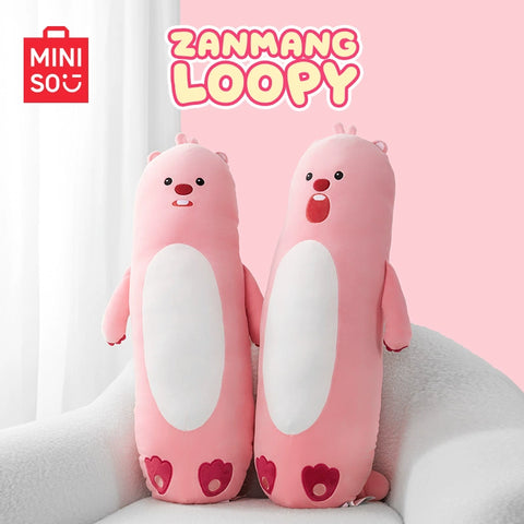 MINISO MINISO MINISO LOOPY Little Buddy Head Cover Doll Throwing Pillow Backrest Changing Stand Sitting Doll