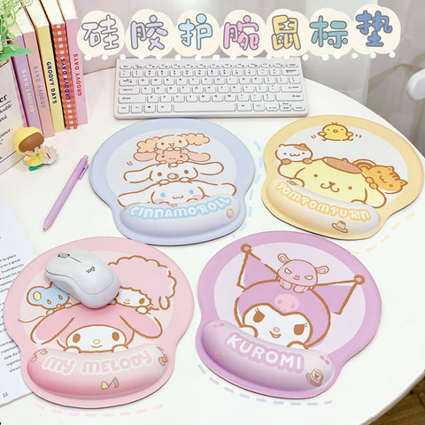 Sanrio Series Three-dimensional Silicone Thickened Hand Pillow Wrist Guard Game Non-slip Mouse Pad