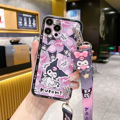 New Iphone 14 Cartoon SanrioApple Mobile Phone Case Kuromi My Melody Sanrio iPhone Case Full Body Protective Case For IPhone 11-15 Pro Max