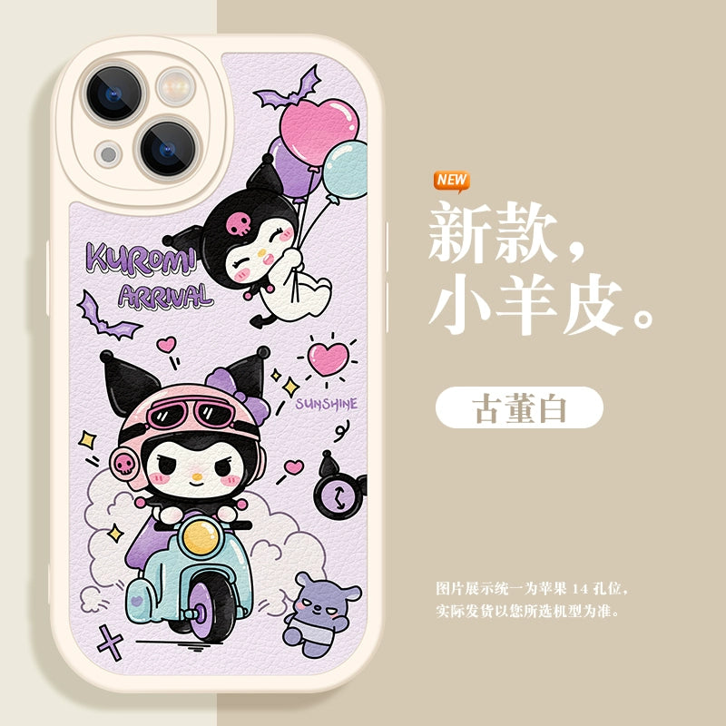 Motorcycle Lovers Suitable IPhone 14 Promax Phone Case Apple 13 Cartoon 12 Cute 11 Kuromi Xsmax Sanrio XL Women's Mini New 7/8 Plus Lambskin 6s Soft Case