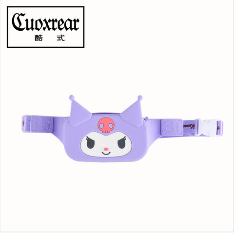 Sanrio New Cute One Shoulder Crossbody Bag Silicone Children's Waistpack