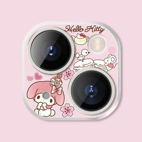 Apple 15 Cartoon Embossed Lens Film IPhone 11 Rear Camera Lens Sticker 14 ProMax Protective Ring Kulomi