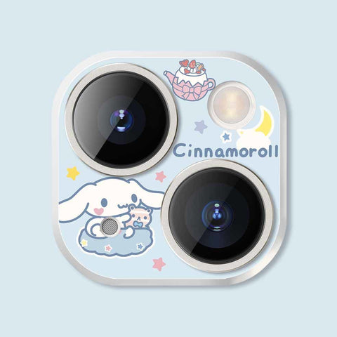 Apple 15 Cartoon Embossed Lens Film IPhone 11 Rear Camera Lens Sticker 14 ProMax Protective Ring Kulomi