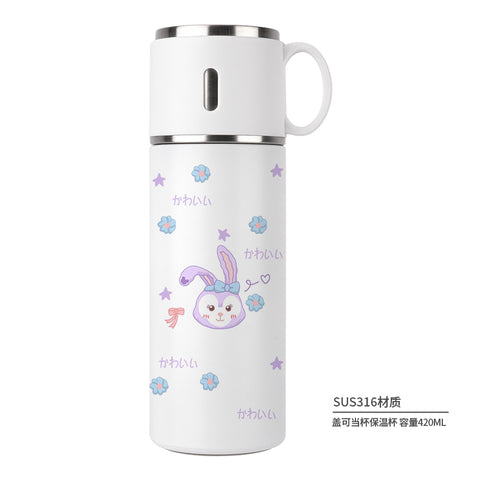 316 Stainless Steel Cute Stella Lou Rabbit Insulating Cup Cute Cartoon Water Cup Girl Birthday Personalized Creativity