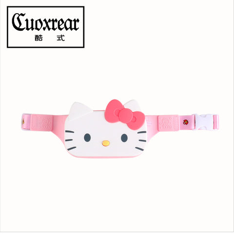 Sanrio New Cute One Shoulder Crossbody Bag Silicone Children's Waistpack