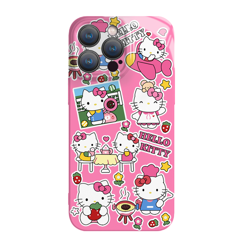 Sanrio Hellokitty Cat Cute Sanrio iPhone Case Full Body Protective Case For IPhone 11-15 Pro Max