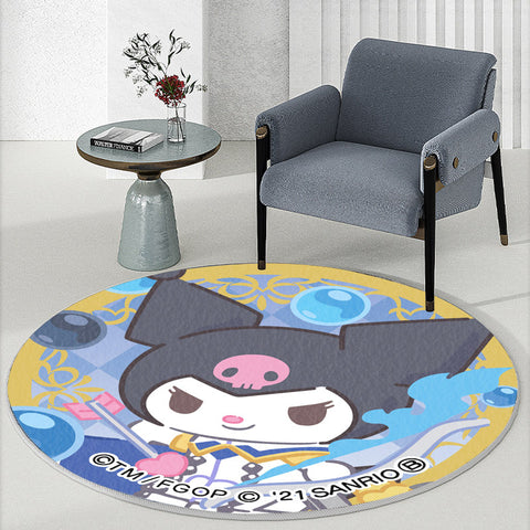 Cartoon Blend Carpet Home Hanging Basket Round Mat Carpet