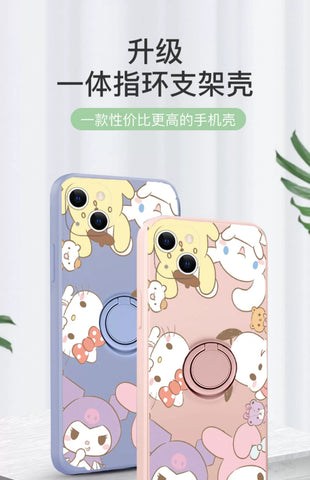 Kuromi Apple 15 Phone Case Cute Sanrio iPhone Case Full Body Protective Case For IPhone 11-15 Pro Max