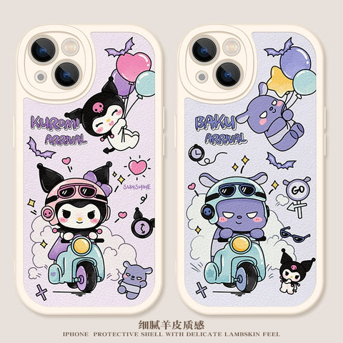 Motorcycle Lovers Suitable IPhone 14 Promax Phone Case Apple 13 Cartoon 12 Cute 11 Kuromi Xsmax Sanrio XL Women's Mini New 7/8 Plus Lambskin 6s Soft Case