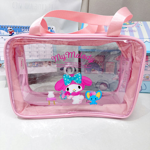 Transparent Pvc Bathroom Bathing Hall Waterproof Swimming Storage Handbag