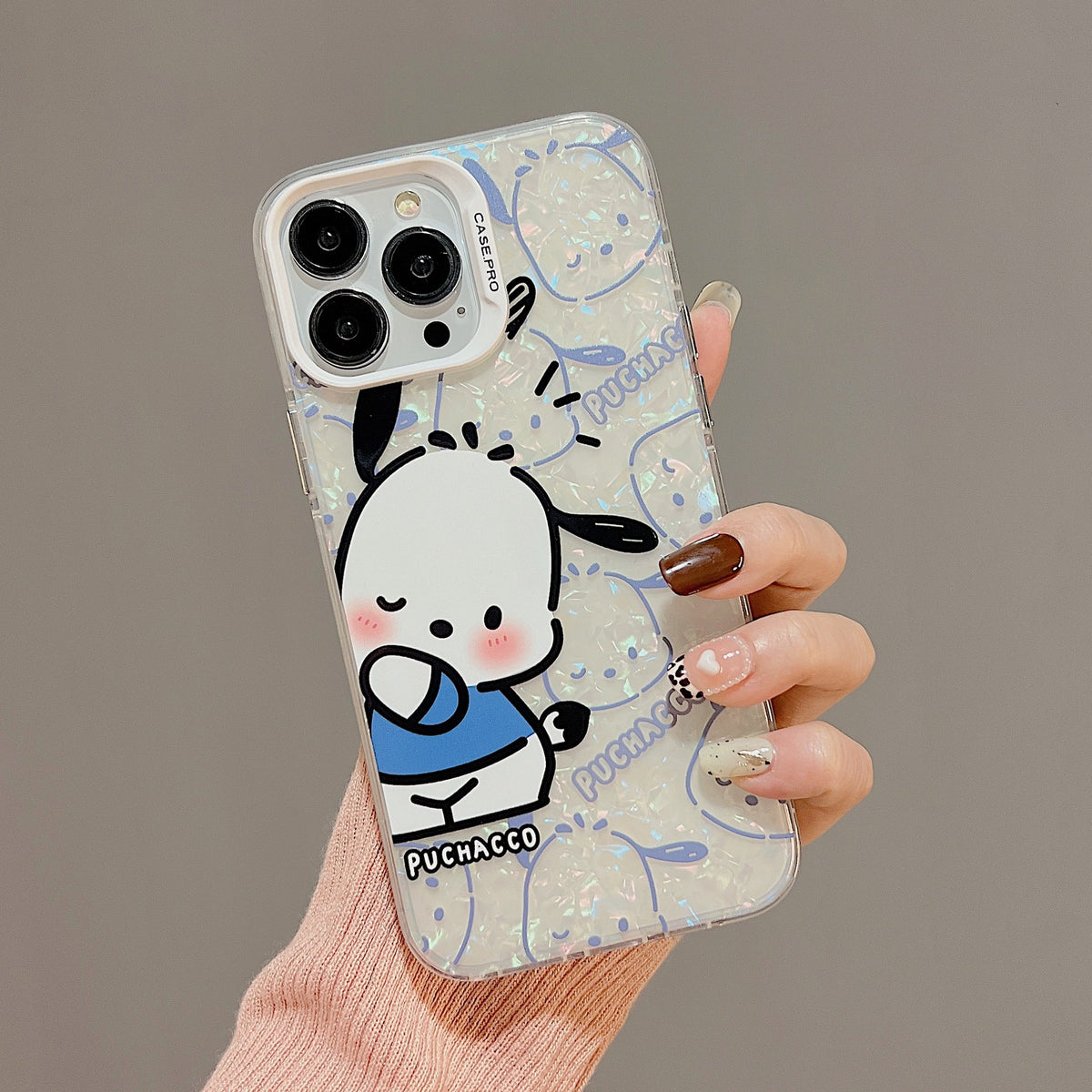 Sanrio Pochacco Hard iPhone Cases Suitable for iPhone 11-14 Pro Max