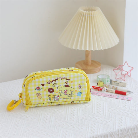 Large Double-layer Pen Case for Cosmetics Tote