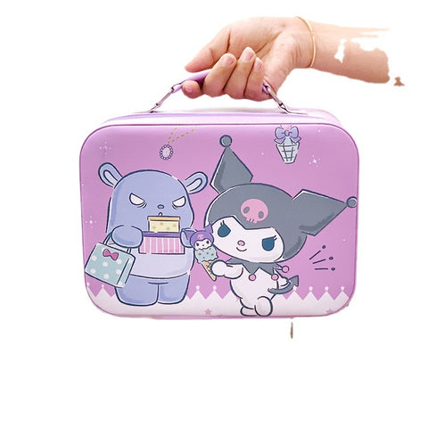 Sanrio Large Capacity Travel Portable Handcase with Mirror