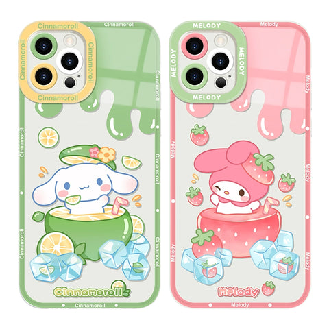 Cute Melody Suitable for iPhone 15 Promax Phone Case Apple 14 Cartoon 13 Jade Guigou 12 Sanrio 11 Couple xsmax Female Mini New 7/8 Plus Transparent 6s Soft Case SE