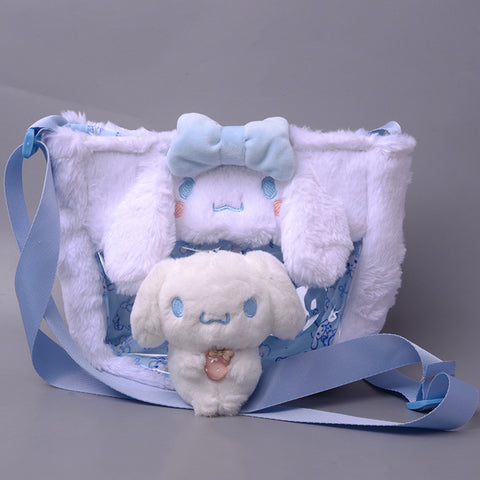 Sanrio Transparent PVC Plush Doll Cross Body Bag