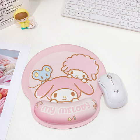 Sanrio Series Three-dimensional Silicone Thickened Hand Pillow Wrist Guard Game Non-slip Mouse Pad