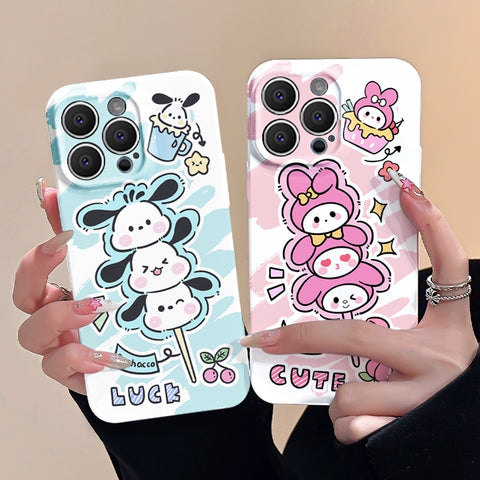 Fun Sanrio New  Cute IPhone Case Full Body Protective Case For IPhone 11-15 Pro Max