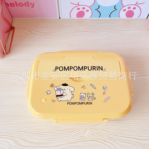 Sanrio Series 304 Stainless Steel Three-compartment Portable Lunch Box