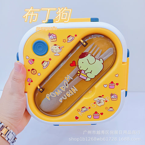 Sanrio's New Plastic Lunch Box And Can Be Microwave Oven Insulation Box