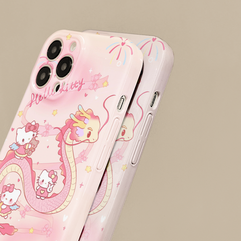 Hello Kitty Pink Cute Sanrio iPhone Case Full Body Protective Case For IPhone 11-15 Pro Max